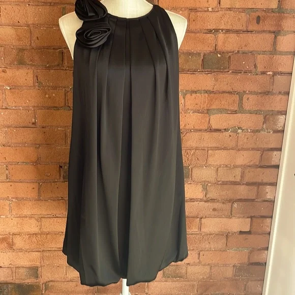 abs collection black dress ABS By Allen Schwartz Vintage Y2K Sheer Lace Pencil Dress Size P Romy Cecile Collective